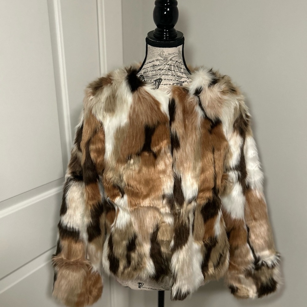 Faux Fur Multicolor Jacket